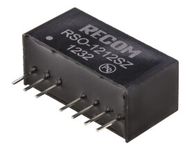 Konwerter DC/DC RSO, Uwe 18V dc, Uwe 4.5V, Uwy 12V dc, Recom 83 mA 1 W -40 °C 75 °C Otwór przelotowy