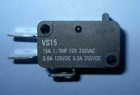 VS-15N00-1C 6,3mm MIKROPRZEŁ.15A/250VAC