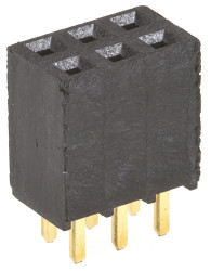 Gniazdo PCB 6 -pinowe 2 -rzędowe raster: 2.54mm typu płytka – płytka Proste Przewlekany