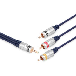 Kabel Jack 3,5 4-Pol. 3xRCA 1,5m Digital Vitalco
