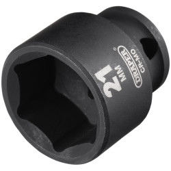 Draper 20169 HI-TORQ&#xAE; Metric Impact Socket, 3/8&quot; Sq. Dr., 21mm