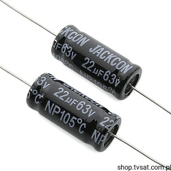 LAN220M63V1024 22uF 63V Non-Polarized 105'C AXIAL JACKCON