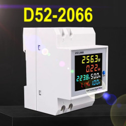MIERNIK Woltomierz Amperomierz Watomierz, kWh, Hz ( D52-2066 )