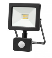 Projektor LED 10W 1000lm 4000K Premium z czujnikiem czarny IP44 GW-0009