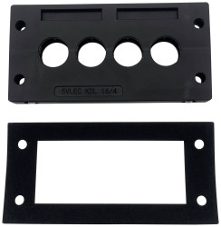 TRU COMPONENTS TC-11992588 Listwa przepustów kablowych TC-KDL 16/4, (D x S x W) 116 x 58 x 10 mm, PA, 1 szt.