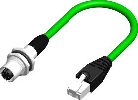 Kabel Ethernet Cat5e długość 500mm Z zakończeniem RS PRO PVC średnica 6.5mm