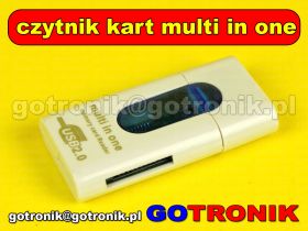 Czytnik kart / uniwersalny / MULTI IN ONE / USB 2.0