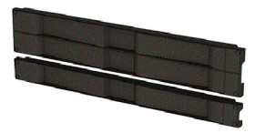 Panel stelażowy Panel przedni do szafy RACK nVent SCHROFF moduły stelażowe 1U Czarny