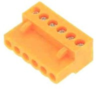 TBM4-CPF6 Kostka zaciskowa 6p, prosta, z gniazdem, raster 3,96 mm