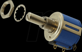 3543S-1-103L Wirewound Potentiometer, 10 kOhm, linear, 6.35 mm