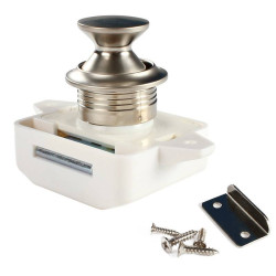 Zamek szafki kampera blokada zamknięcie meblowe łódź srebrne/ białe 2