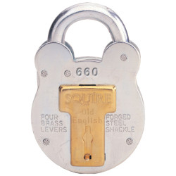 Squire 660/KA PES8 660KA Old English Padlock with Steel Case 64mm Keyed