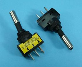 ASW-15D 12V/25A 2-POZ LED RED 12mm