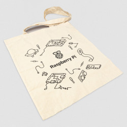 Raspberry Pi Natural Cotton Tote Bag