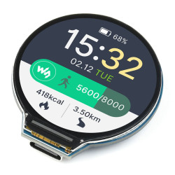 RP2040 1.28" Round LCD with Accelerometer & Gyroscope