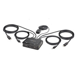 Przełącznik KVM 3.5 mm Stereo C2-D46-UC2-CBL-KVM, 2-portowy 1, StarTech.com USB