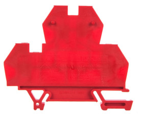 Złączka piętrowa 4-przewodowa 4mm2 czerwona EURO 43550RD /10szt./