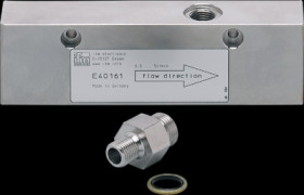 Process adapter, 300 bar/30 MPa, M18, G 1/4, 0.2-2 l/min for low flow rates, E40161