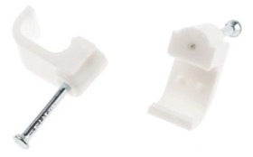 Spinka do kabli Prostokątna obejma do kabli, materiał: PE, 10 x 11.6 x 9.7mm, RS PRO