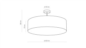 Lampa Sufitowa Senso Black/Gold Kwadrat 500Mm 3Xe27 Mlp7293 Milagro