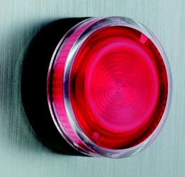 Przycisk sterowniczy podświetlany czerwony kryty fi22 z samopowrotem bez żarówki 250V 1Z+1R XB5AW3465