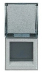 Axolute Gniazdo teleinformatyczne RJ45 kat. 6 UTP aluminium HC4279C6