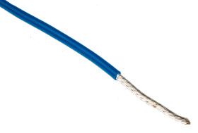 Przewód jednożyłowy linkowy 1.23 mm² Niebieski Alpha Wire PTFE 16 AWG 600 V dł. 30m 19/0,29 mm +200°C MIL-W-16878/4,