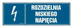 ZNAK - HH042 Rozdzielnia niskiego napięcia 45 x 15 cm FN - Folia samoprzylepna