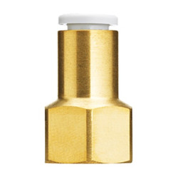 Adapter gwintowany prosty gwint – rura Złącze Rc 1/8 żeńskie Wciskane 6 mm SMC Złącze żeńskie Rc 1/8 żeńskie