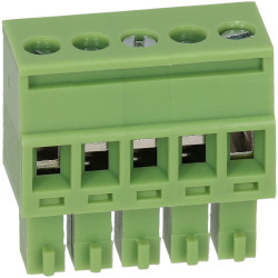 TruConnect 215408 3.81mm Female Pluggable Vertical 5 Way Terminal Block