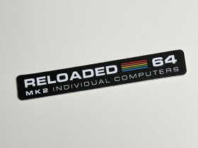 Commodore 64C 'Reloaded MK2' black badge 0.5mm thick