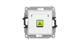 Mini Mechanizm Gniazda Światłowodowego/Optycznego Pojedynczego Biały Mat...