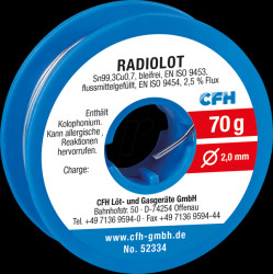 52334 Radio solder RL 334 lead-free 70 g