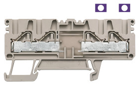 Blok zacisków przelotowych Weidmuller poziomy: PojedynczyWciskane P raster: 5.1mm 32A 800 V