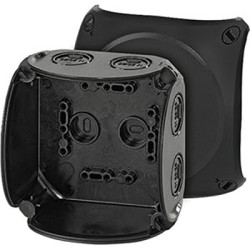 Puszka elektroinstalacyjna ścienna Poliwęglan 70 x 104 x104mm Czarny IP66, IP67, IP69 HENSEL