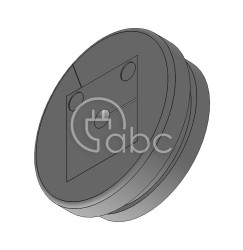 Przepust kablowy dzielony KEL-QTA 32 A, na 1 moduł QT mały, 43632