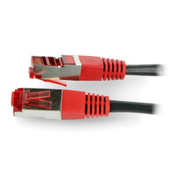 Przewód sieciowy Ethernet Patchcord CCU 5e 4m - czarny