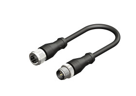Przewód czujnik-siłownik ze złączem Złącze M12 liczba rdzeni 5 długość 5m Rodzaj A Żeńskie Złącze B Złącze M12