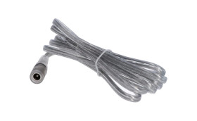 Gniazdo DC 5.5x2.1 przewód przeźroczysty 150cm 18awg