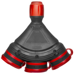 Rozgałęźnik gumowy IP54 GN-X3/54 czarno-czerwony W-01156 EXTREM Plastrol