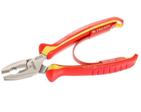 Szczypce wielofunkcyjne Szczypce uniwersalne Facom długość całkowita: 185 mm Stal stopowa wysokowęglowa VDE