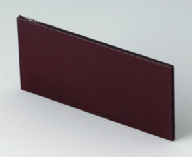 Front plate, PC, (W x H) 67.8 x 31.8 mm, black, B6121451