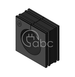 Moduł uszczelniający KT duży, KT 28, z otworem 1x28-29 mm, 41328