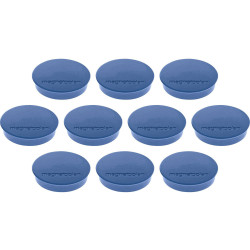 Magnetoplan1664214 DiscofixStandard magnet 30x8mm round dark blue 10pcs