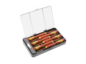 Zestaw wkrętaków precyzyjnych 1000 V stal CrMo 6 szt. HT1S986 HOEGERT