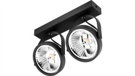 Lampa Sufitowa Kinkiet Leon 2X Es111 Ruchomy Czarny