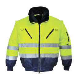 BLOUSON PILOTE 3 EN 1 HAUTE VISIBILITÉ