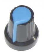 Gałka na potencjometr czarno-niebieska