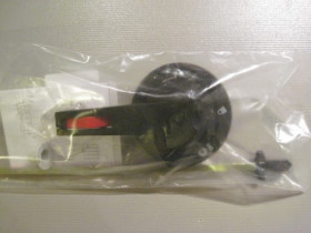 DILOS 1,2 Pokrętło czarne IP65 + wałek 400mm (730256)