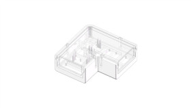 Złącze Do Taśmy Led Hermetycznej - Mcwp - Mono 8Mm - Cob/Smd - Typ L -...